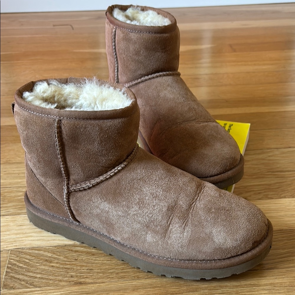 UGG Shearling-Lined Tan Boots